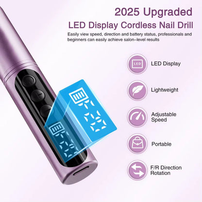 Rechargeable Nail Drill 20,000RPM