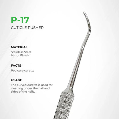 NGHIA Cuticle Pusher - P-17 (Stainless Steel)