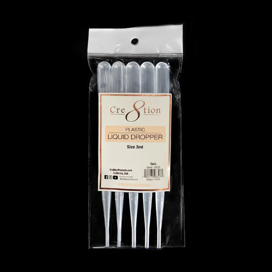 Cre8tion Plastic Liquid Dropper Size 3ml 5pcs./bag