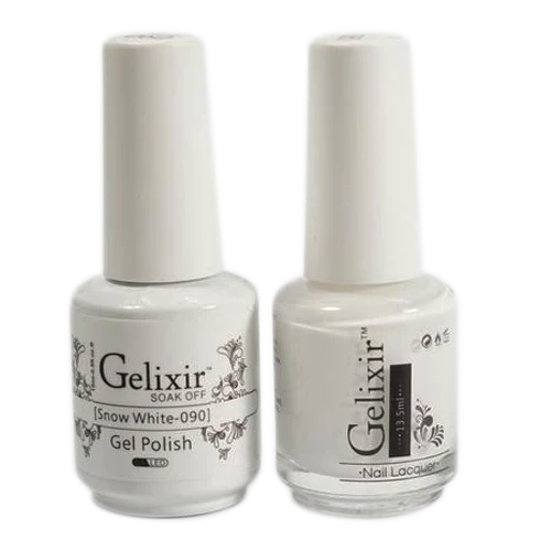 Gelixir Gel Nail Polish Matching Duo - Snow White 090