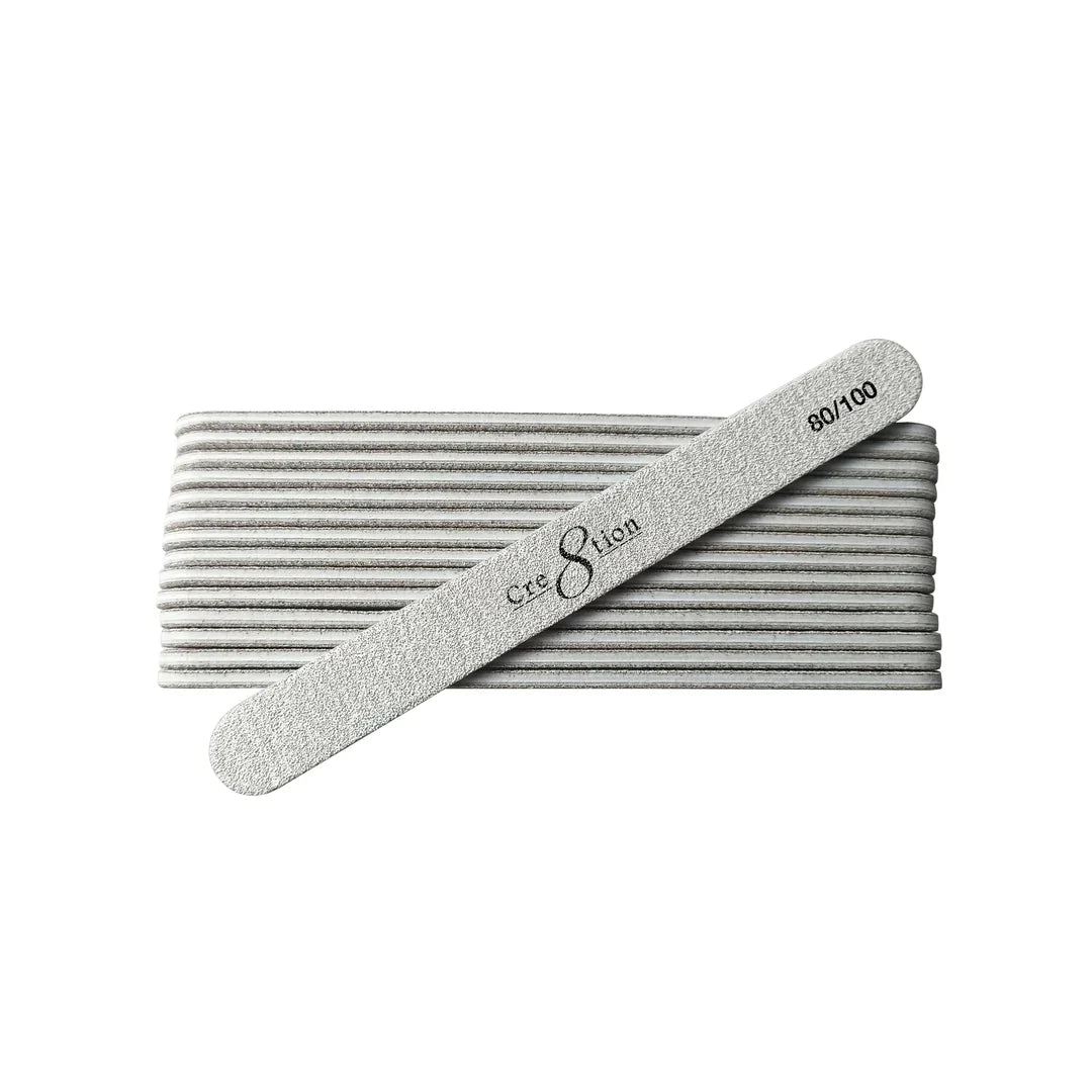 Cre8tion Premium Nail File Regular Zebra 50pc - USA Standard