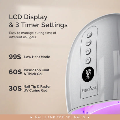 MelodySusie P-PLUS30GT Rechargeable Cordless UV/LED Nail Lamp