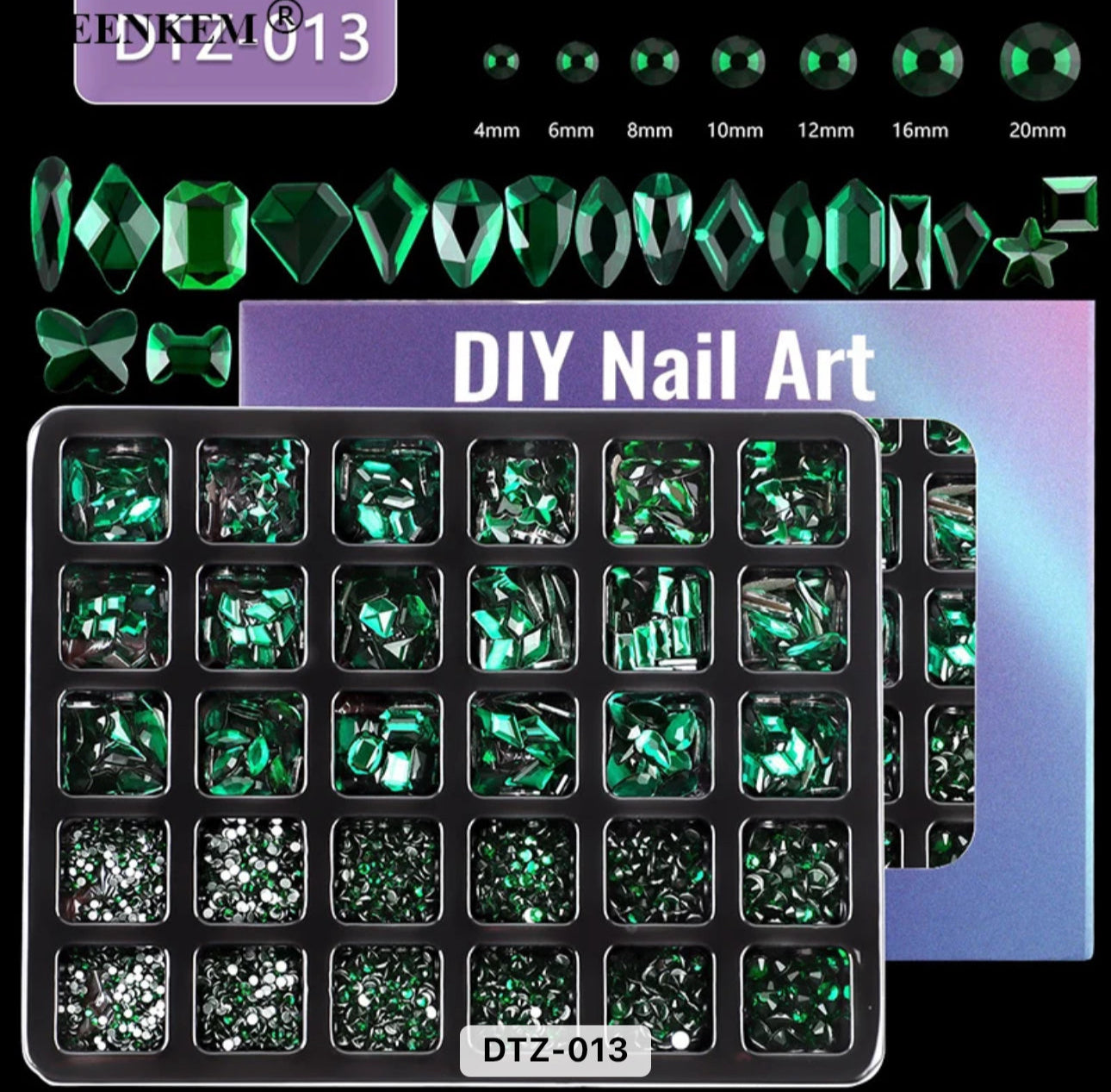Nail Rhinestones 30 Grid Pack