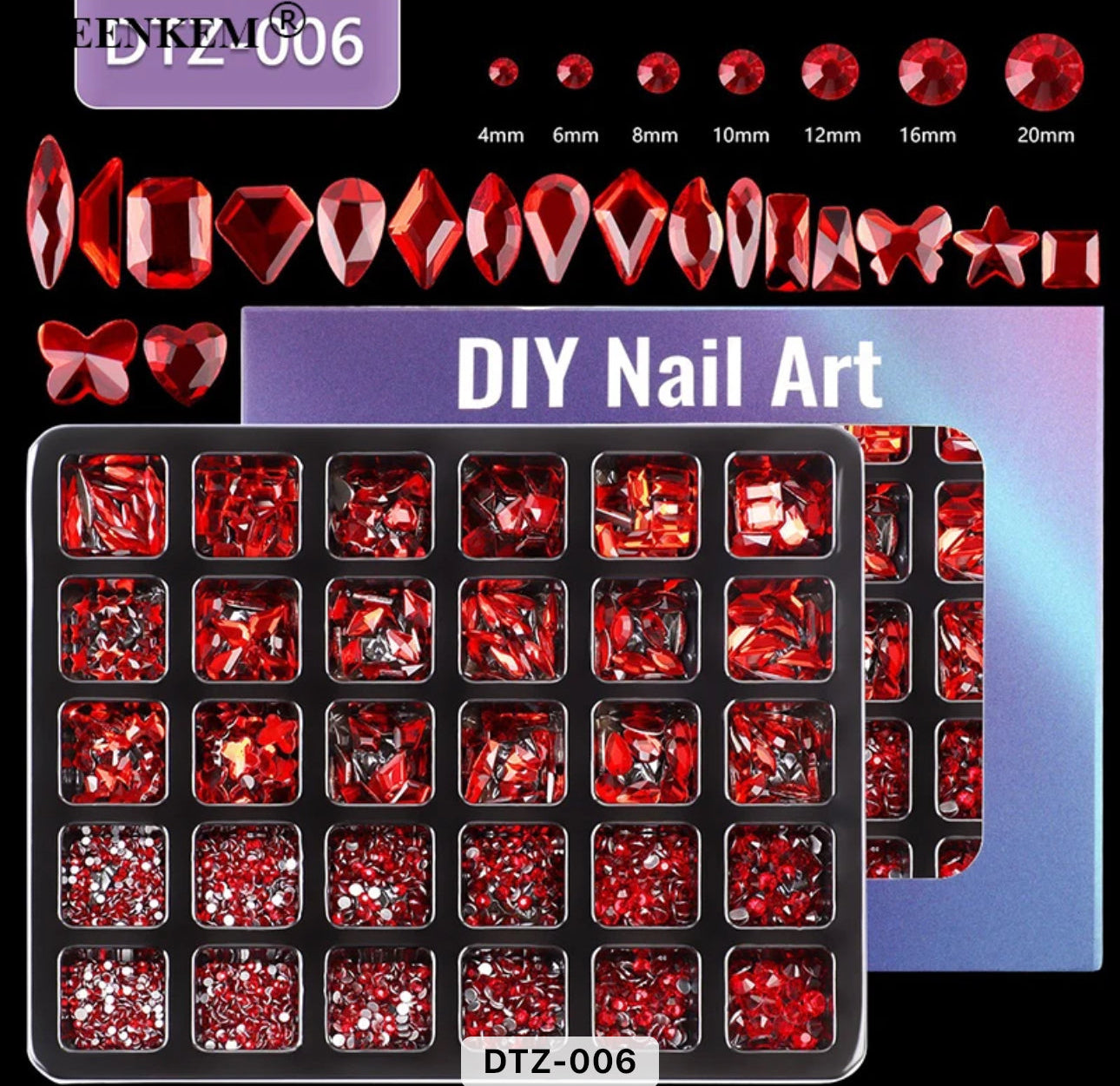 Nail Rhinestones 30 Grid Pack