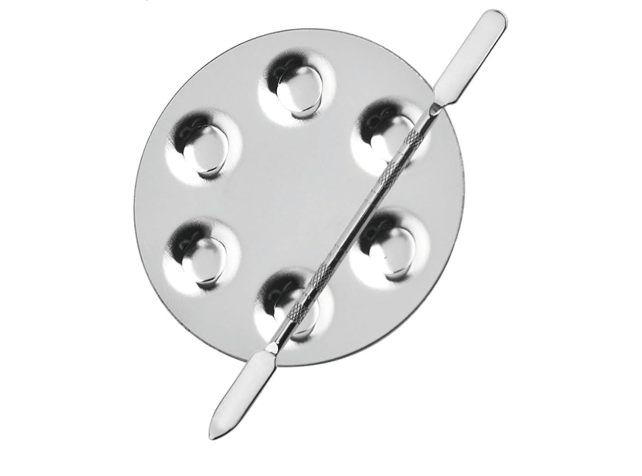 Metal Mixing Palette Makeup Spatula