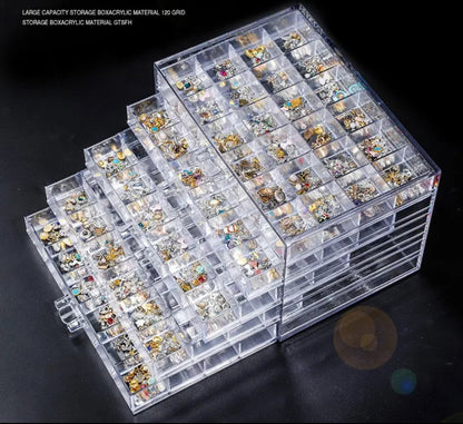 Clear 120 Grid Storage Box