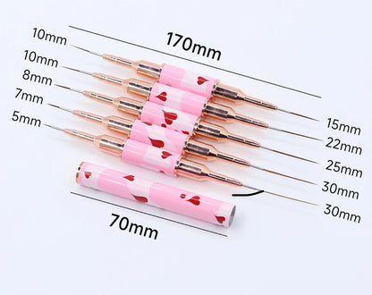 Heart Liner Brushes 5pc.