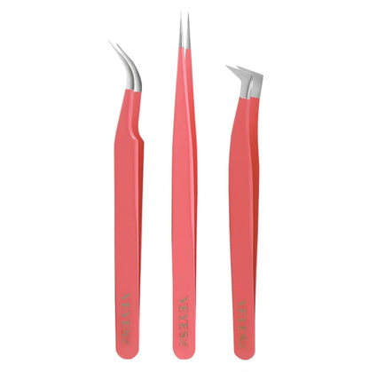 Veyes Pretty In Pink Tweezer Trio