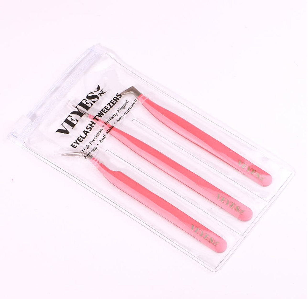 Veyes Pretty In Pink Tweezer Trio