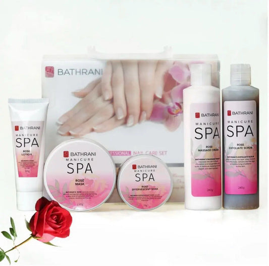 BATHRANI Manicure/Pedicure 5pc Step Set “Rose Scent”