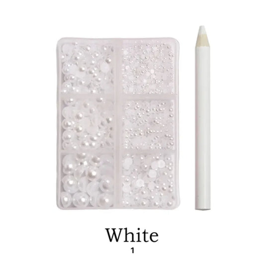 Flat Back Nail Pearl Pack