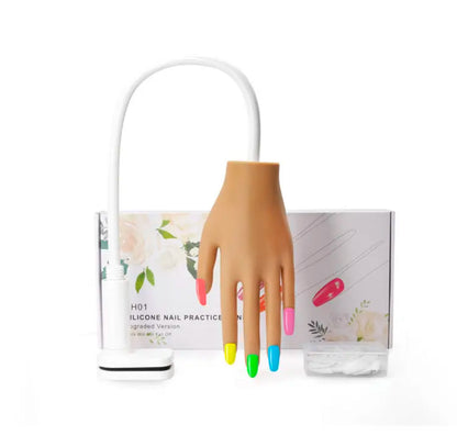 Silicone Practice Hand with Sliding Nails