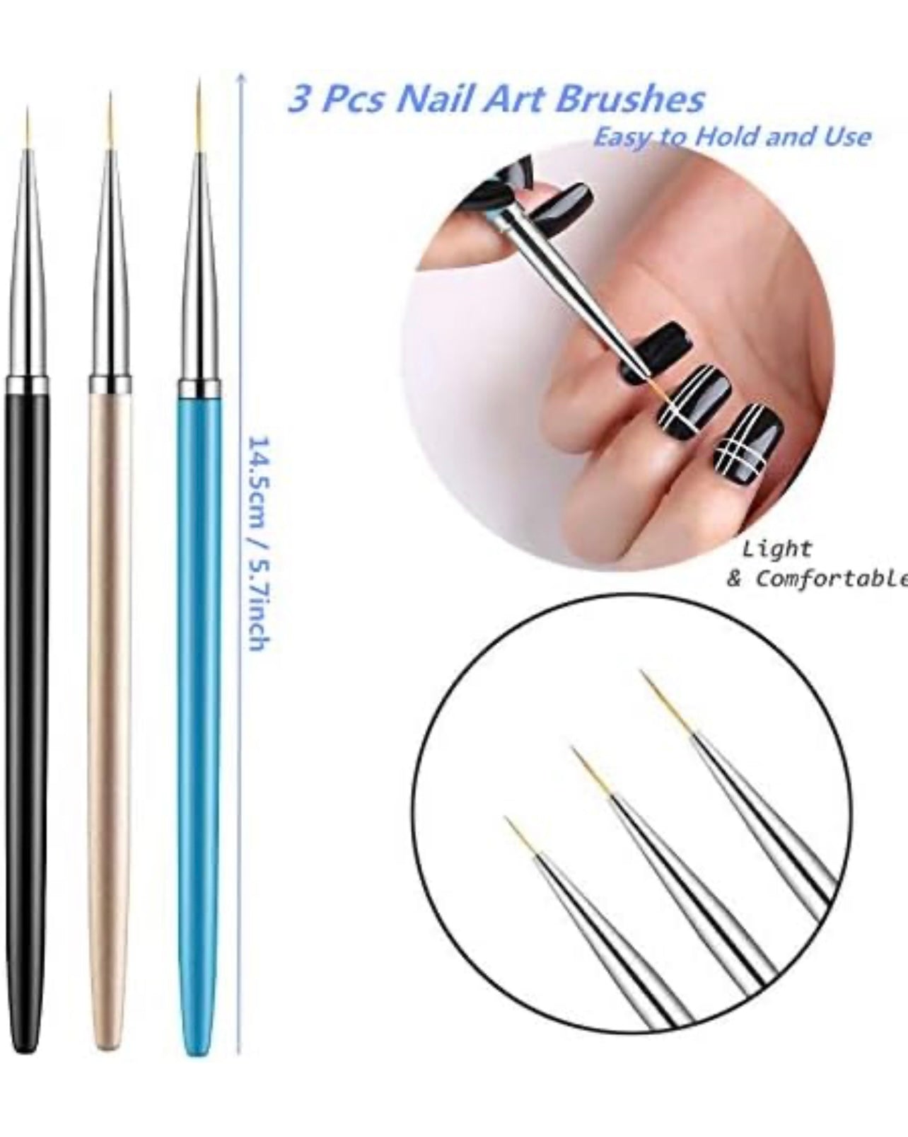 3 Piece Liner Brushes