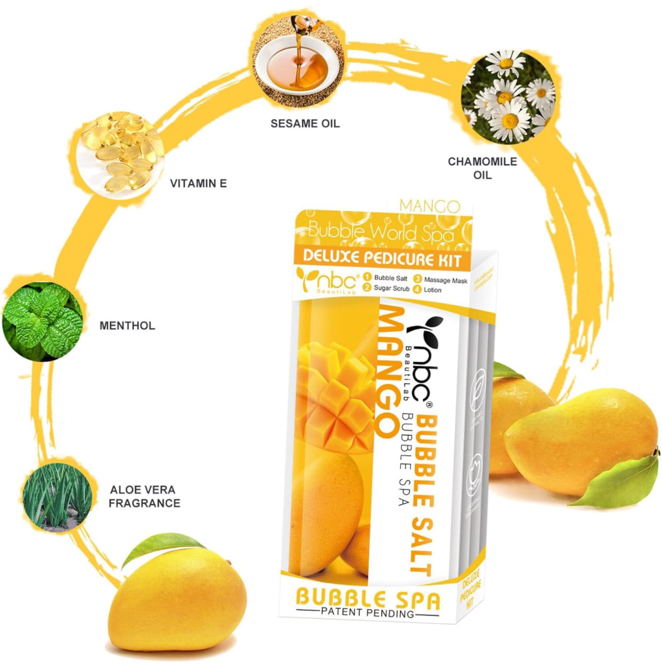 NBC Beautilab Deluxe Pedicure Kit “Mango “