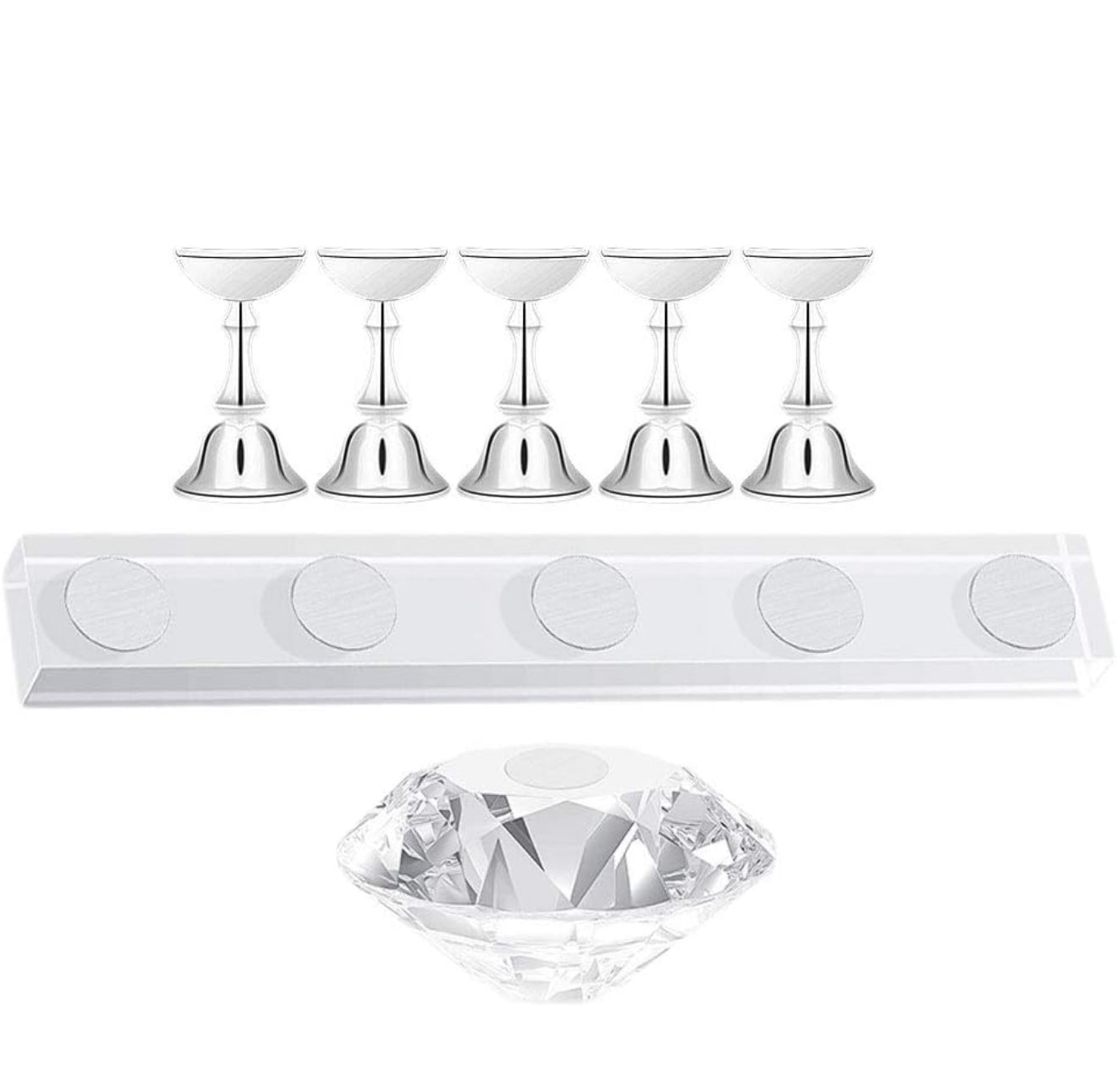 Practice Nail Stand with Diamond