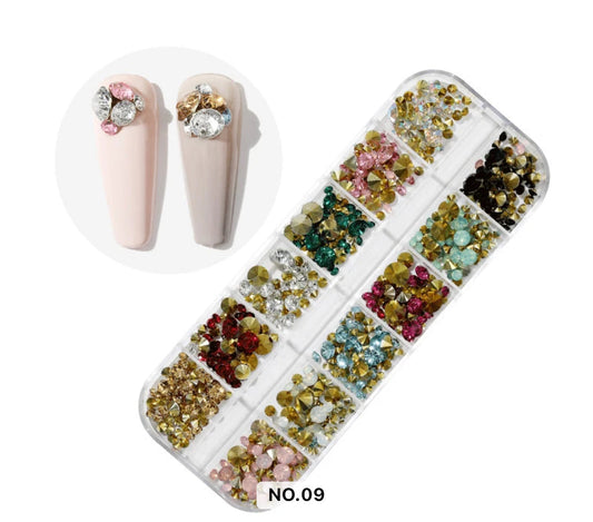 Nail Rhinestones Mixed