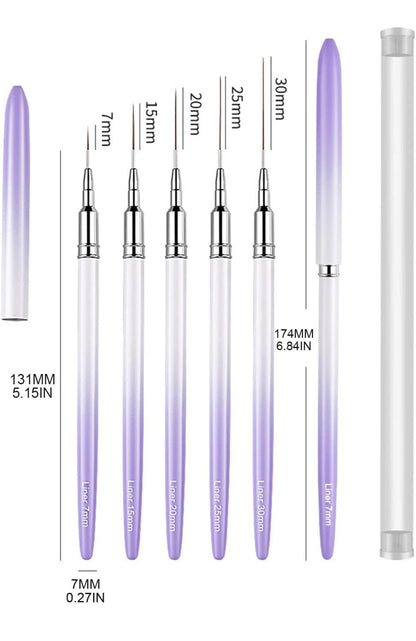 5 Piece Art Brush Set