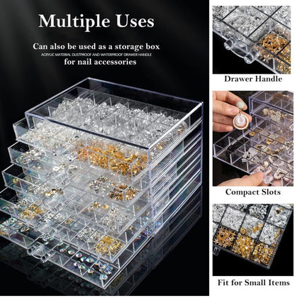 Clear 120 Grid Storage Box