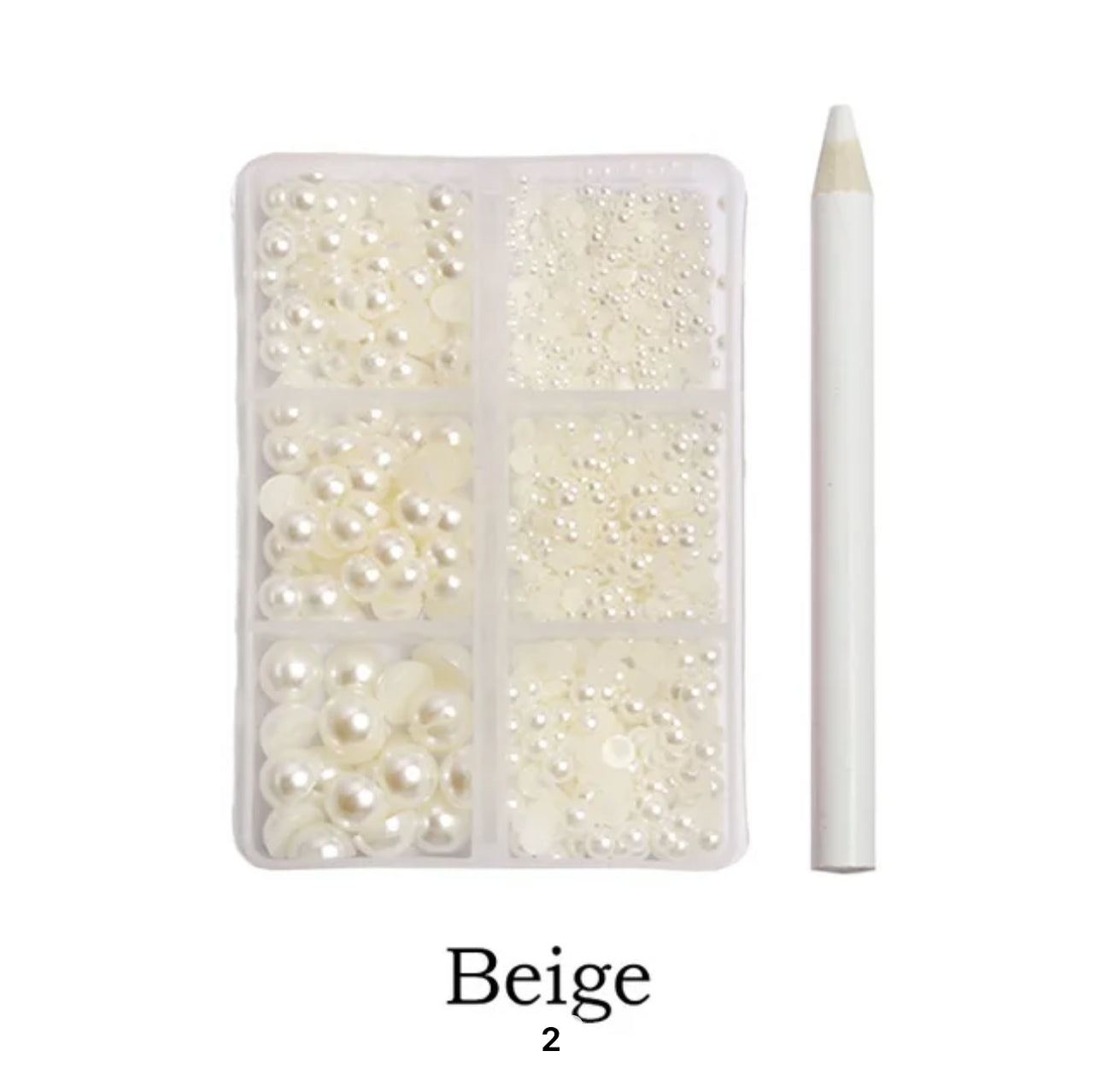 Flat Back Nail Pearl Pack