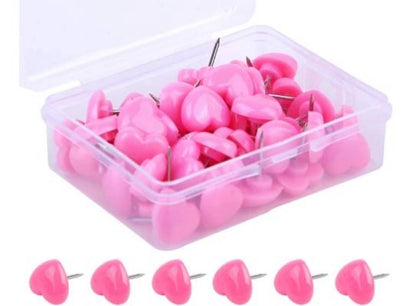 Lash Adhesive Heart Pins 50pc