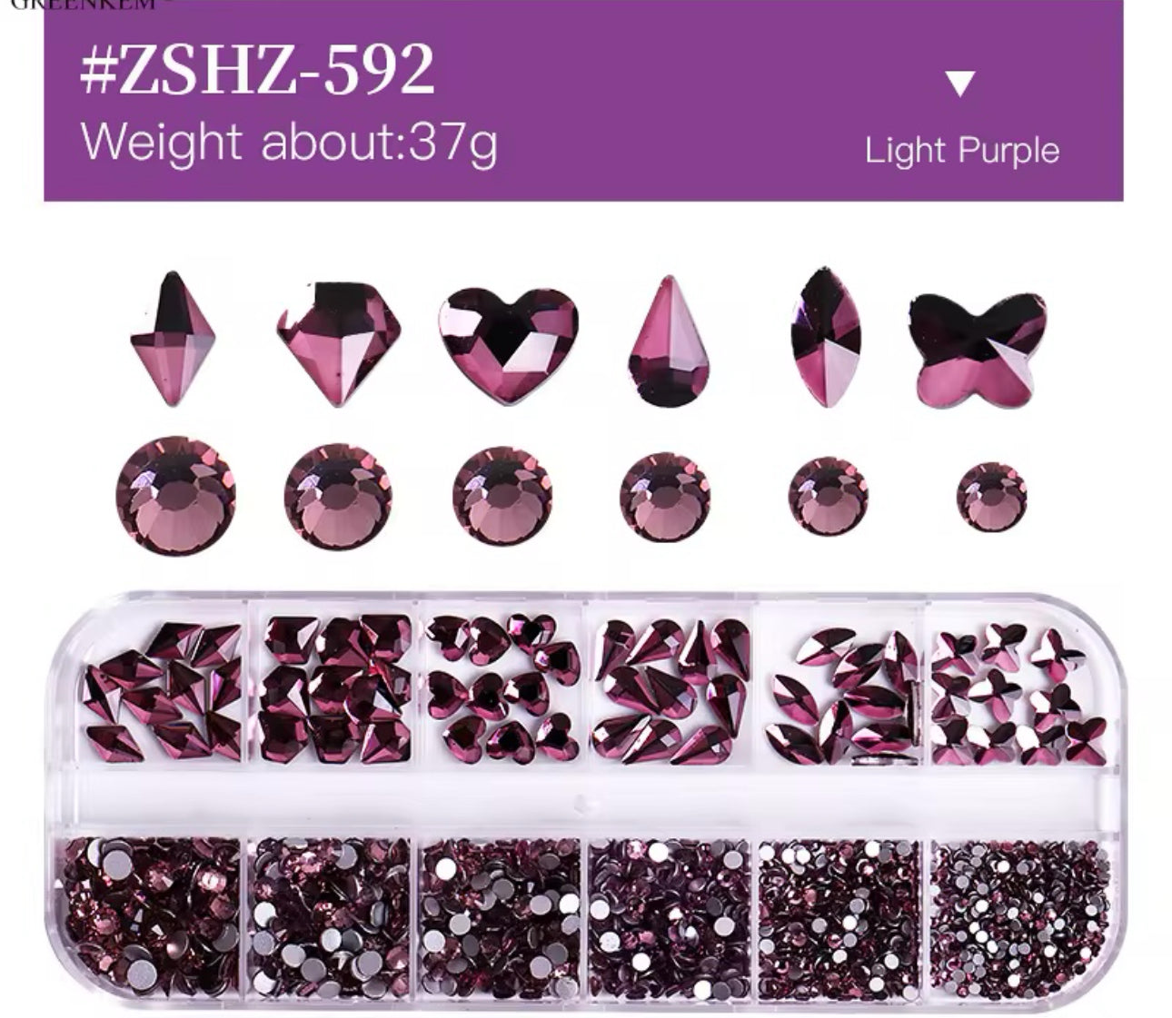 Flat Back Multi-Shaped Rhinestones
