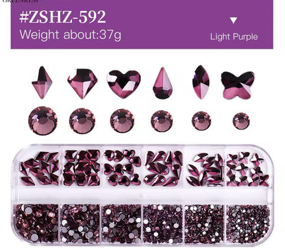 Flat Back Multi-Shaped Rhinestones