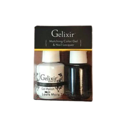 GELIXIR / Gel Nail Polish Matching Duo - 089 Black Night