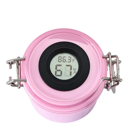 Lash Glue Storage Container with Temperature/Humidity Meter