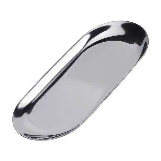 Large Oval Stainless Steel Tray