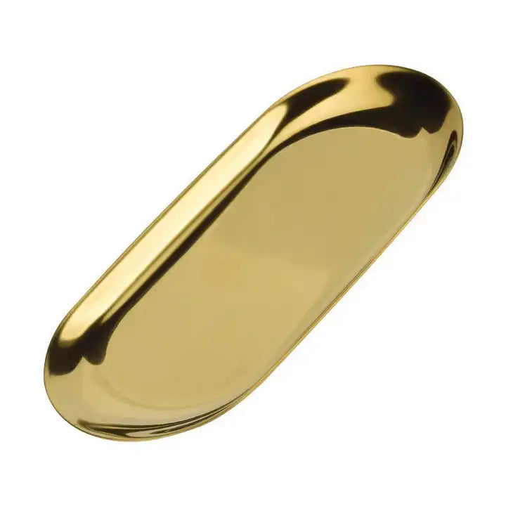 Large Oval Stainless Steel Tray