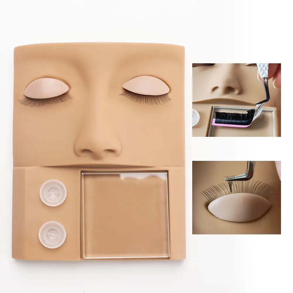 Mannequin Model Head With Removable Replacement Lashes