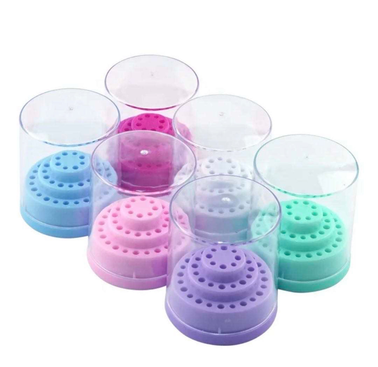 Large Round Drill Bit Case With Lid