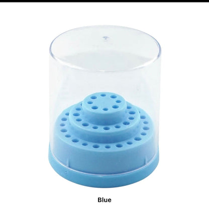 Large Round Drill Bit Case With Lid