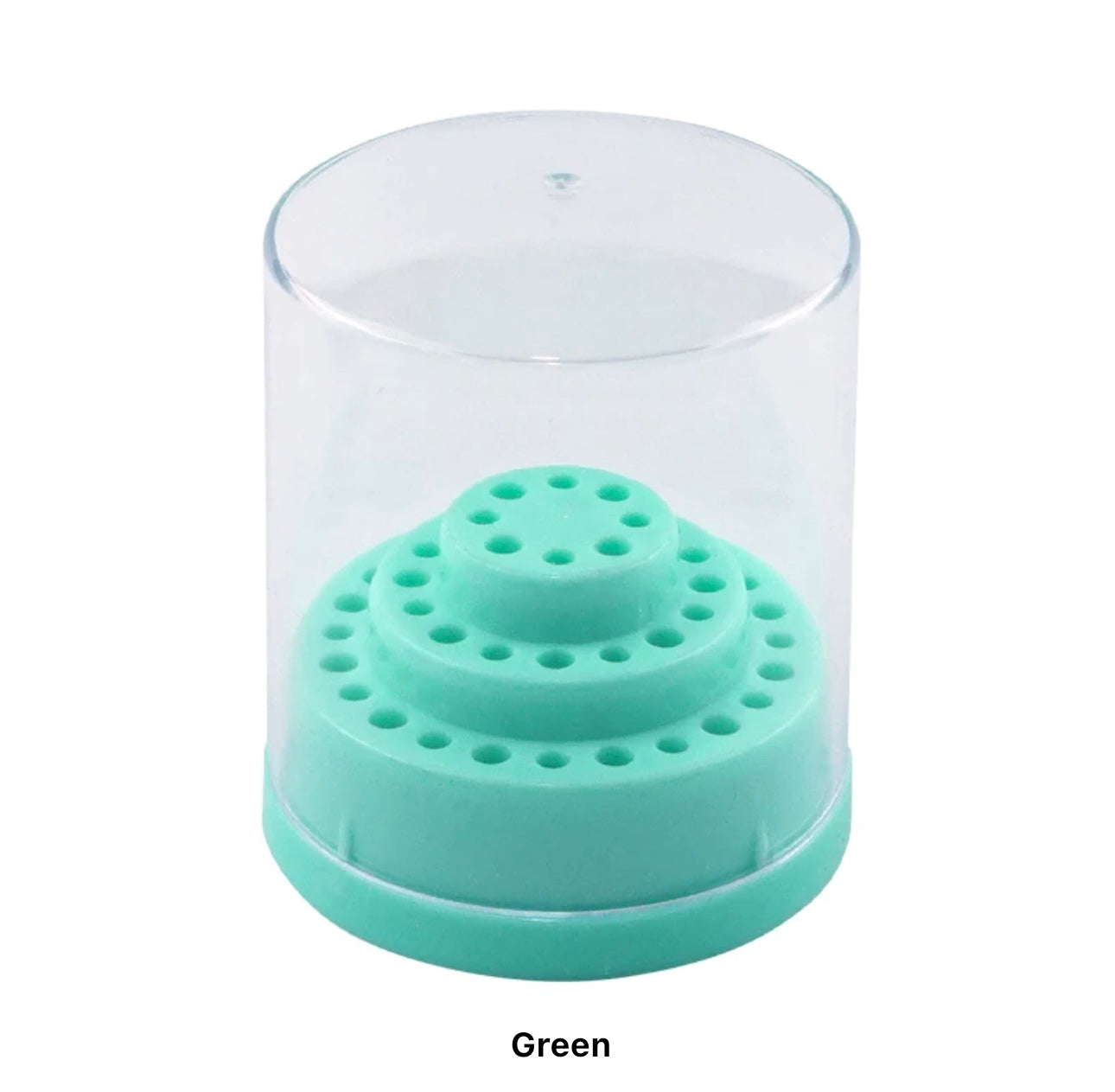 Round Drill Bit Holder with Lid