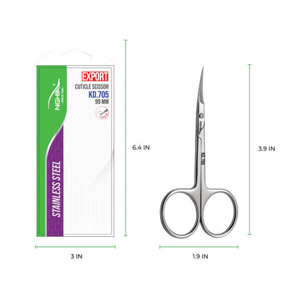 NGHIA Cuticle Scissors KD.705 /99mm (Stainless Steel)