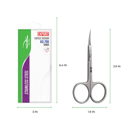 NGHIA Cuticle Scissors KD.706 /99mm (Stainless Steel)