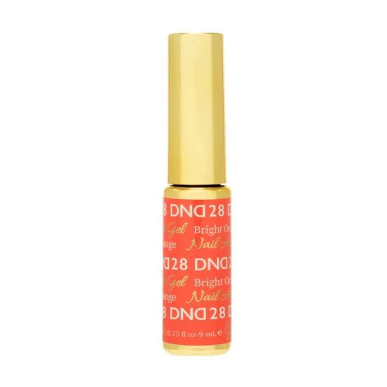 DND Nail Art Gel 28 Bright Orange