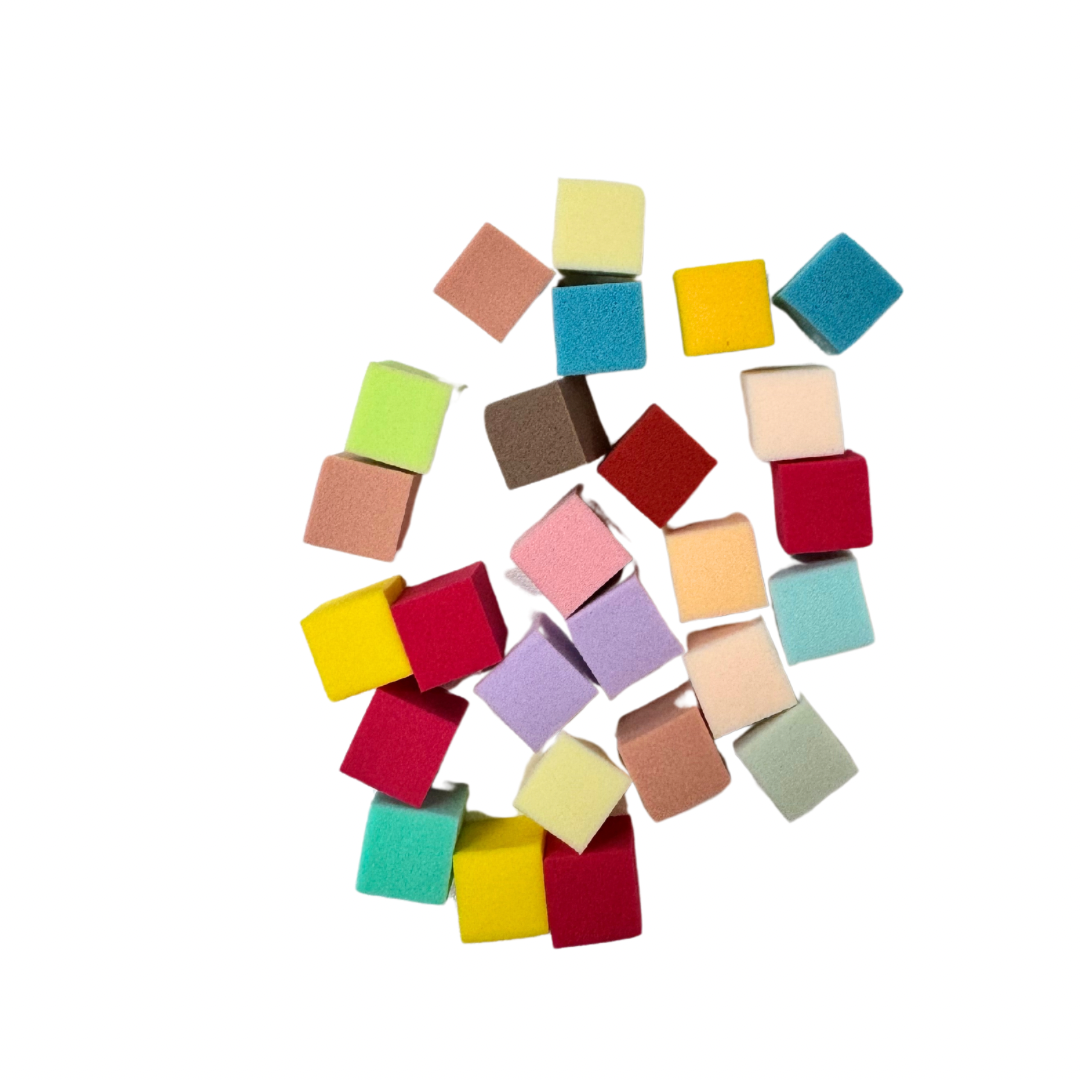 Nail blending Sponge Cubes ct.50