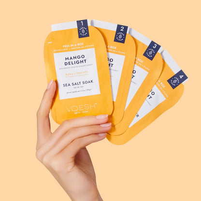 VOESH Pedi in a Box Deluxe 4 Step Mango Delight