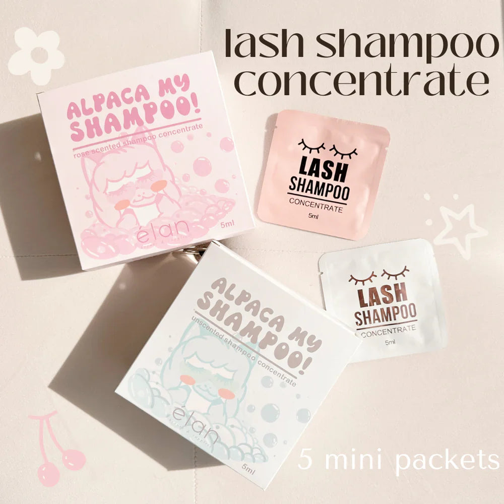 Elan lash shampoo concentrate MINI PACKETS - cleanser