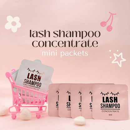 Elan lash shampoo concentrate MINI PACKETS - cleanser