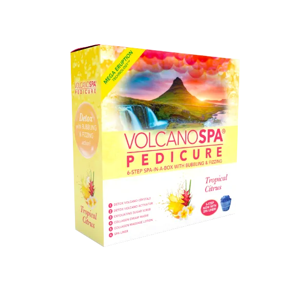 Volcano Spa “Tropical Citrus” Eruption Pedicure 6 Step Kit