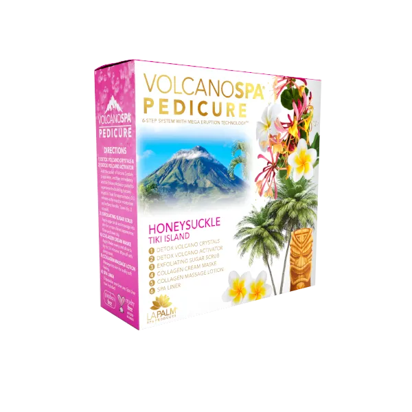 Volcano Spa “Honeysuckle Tiki Island” Eruption Pedicure 6 Step Kit