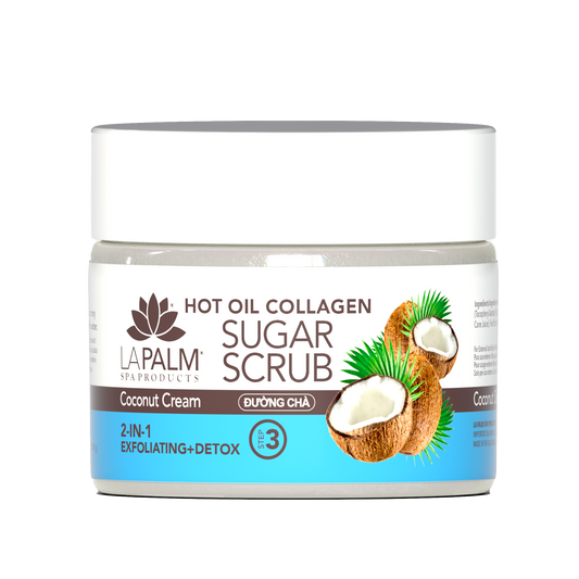 LA PALM Hot Oil Sugar Scrub “Coconut Cream” 12oz