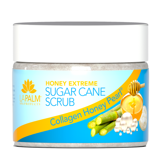 LA PALM Honey Extreme Sugar Cane Scrub “Honey Pearl ” 12oz