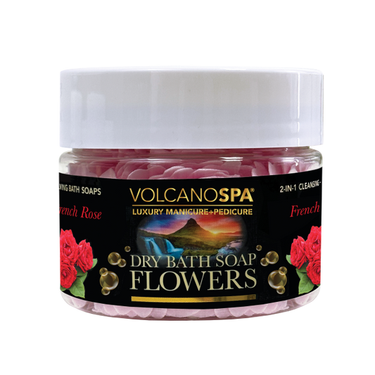 Volcano Spa Dry Bath Soap Flowers “French Rose” 12oz