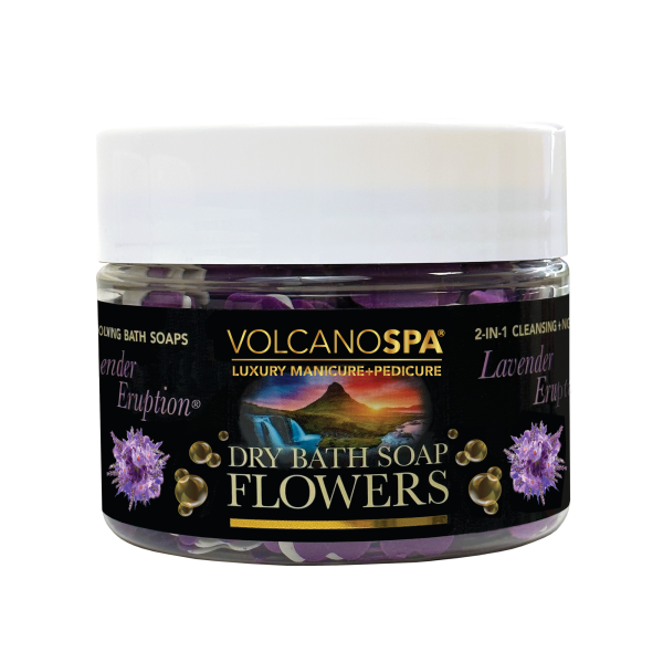 Volcano Spa Dry Bath Soap Flowers “Lavender Eruption ”