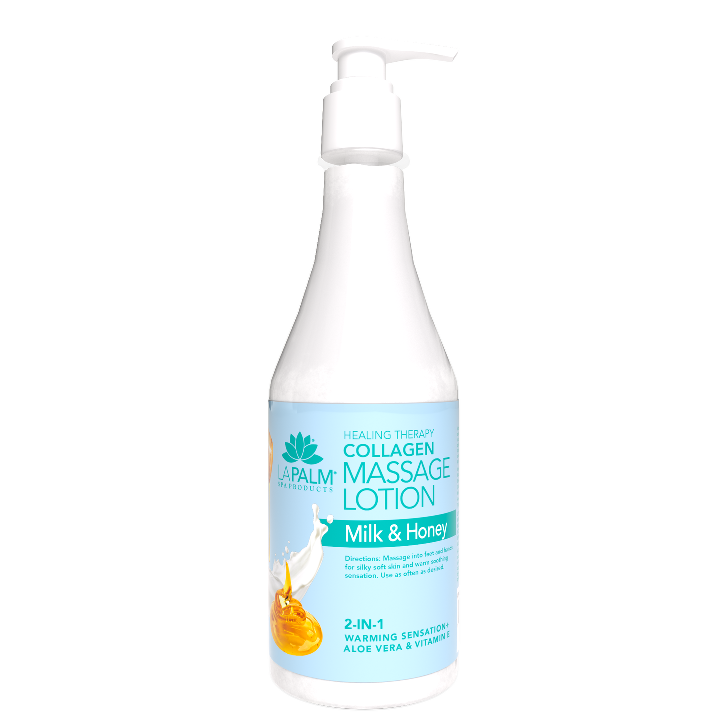 LA PALM Healing Therapy Massage Lotion “Milk & Honey” 24oz