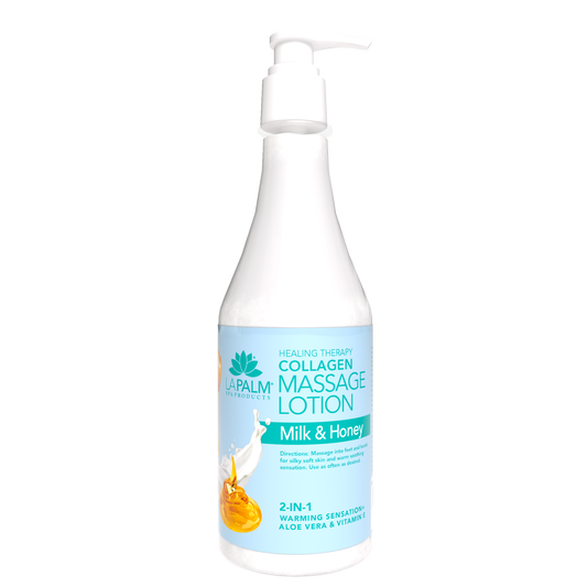 LA PALM Healing Therapy Massage Lotion “Milk & Honey” 24oz
