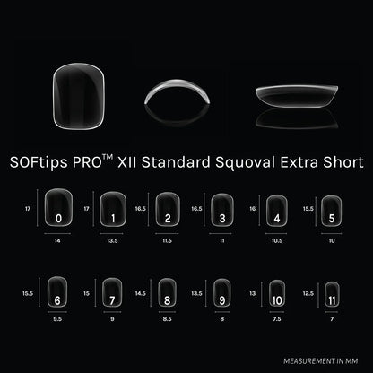 SOFGEL SOFTIPS PRO™ XII - Standard Squoval Extra Short